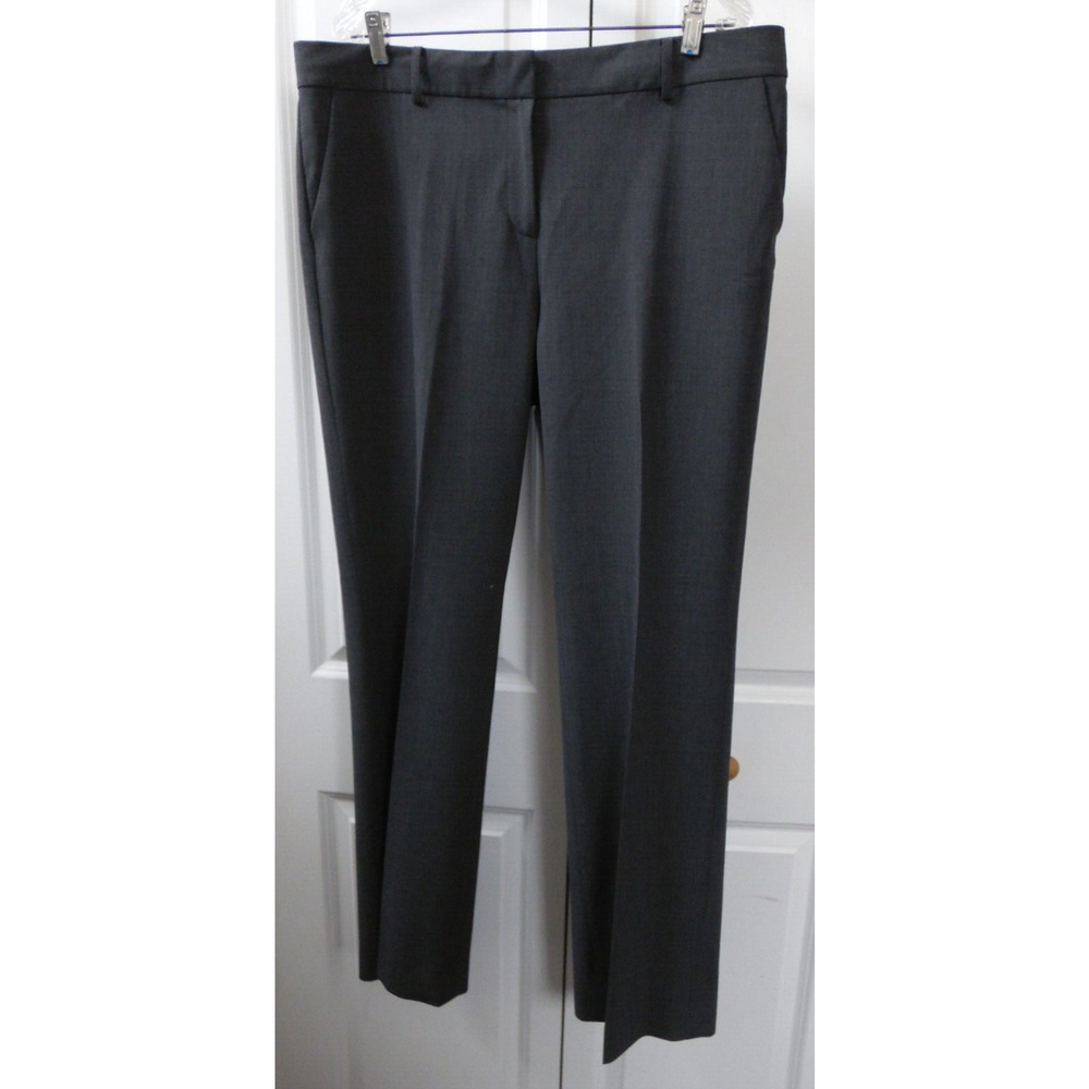 Anne Klein Gray Bootcut Stretch Mid Rise Dress Pants Womens Size 14
